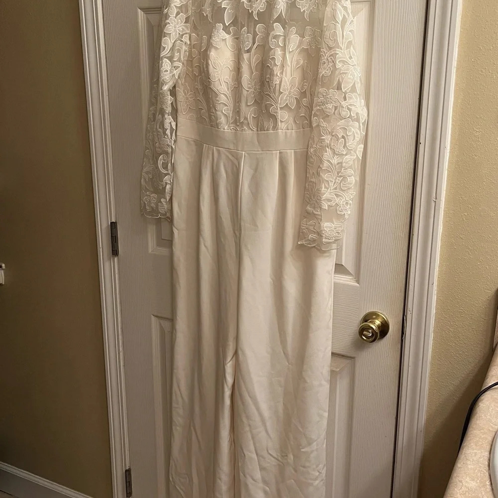 ELIZA J~IVORY JUMPSUIT~NWT~12 - Picture 11 of 16